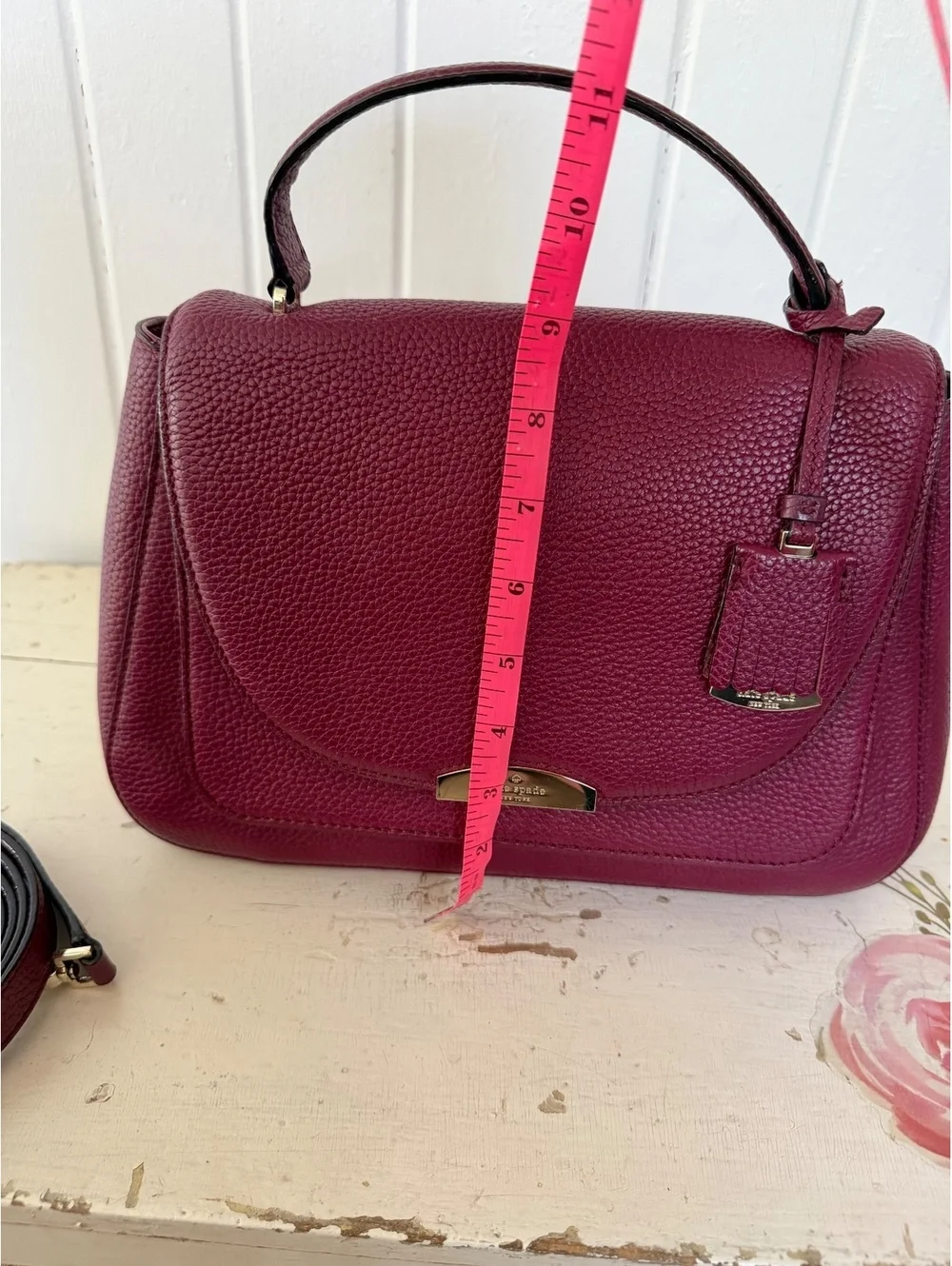 Kate Spade Burgundy Leather Handbag